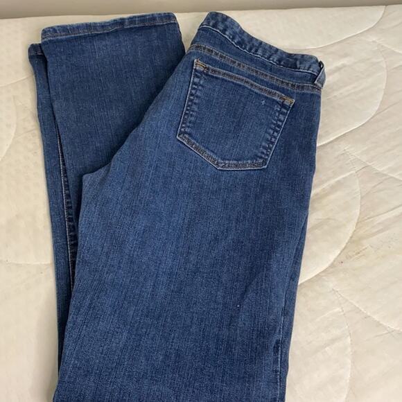 Boston Proper Dark/Medium High-Rise Slim Straight-Leg Jean Woman’s Jeans Size 8 - Picture 10 of 16
